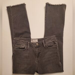Free People Straight Crop Jeans